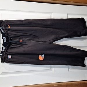 Nike warm-up basketball therma-fit drawstring Browns pants- XL - brown/orange